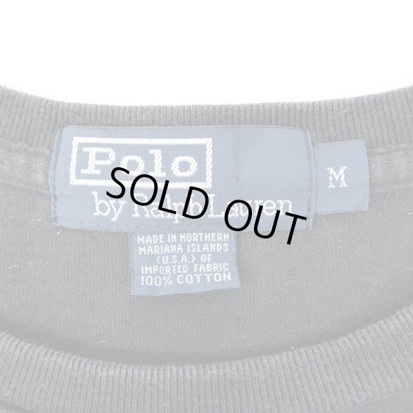 画像2: 90's Polo Ralph LAUREN 刺繍ロゴ L/S Tシャツ (2)