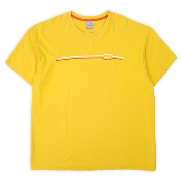 画像1: 00's NIKE ロゴ刺繍 Tシャツ (1)