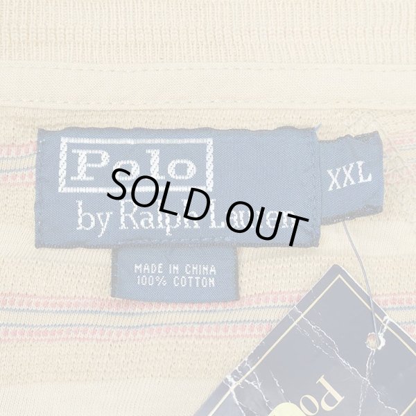 画像2: 00's Polo Ralph Lauren S/S ヘンリーネックカットソー “DEADSTOCK” (2)