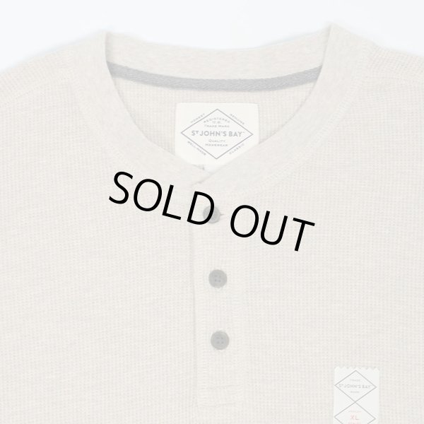 画像3: 00's ST JOHN'S BAY ヘンリーネック サーマル カットソー "DEADSTOCK" (3)