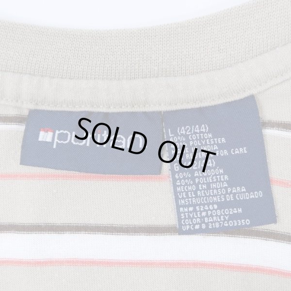 画像2: 90-00's Puritan マルチボーダー柄 Tシャツ (2)