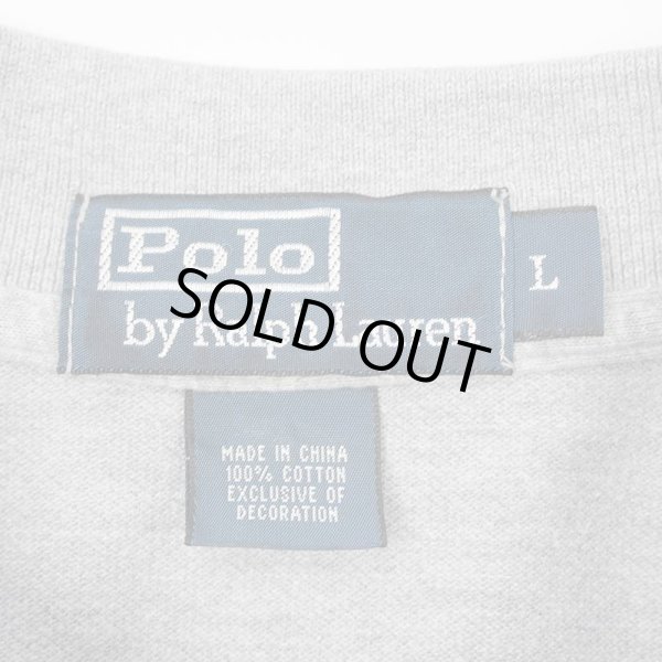 画像2: 00's Polo Ralph Lauren ポロシャツ "GRAY" (2)