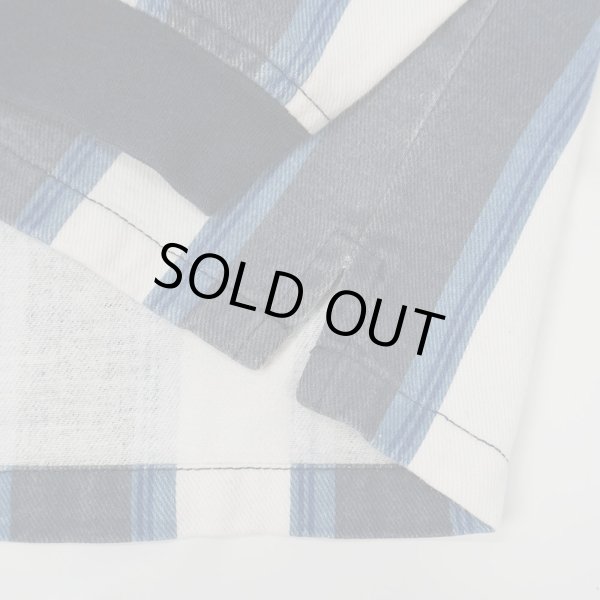 画像4: 90's FADED GLORY マルチストライプ柄 L/S ポロシャツ (4)