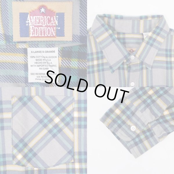 画像3: 90's AMERICAN EDITION プリントネルシャツ "DEADSTOCK" (3)