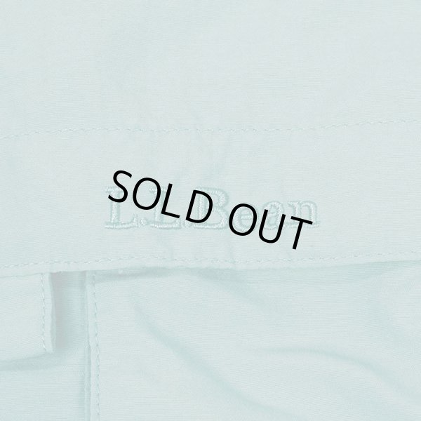 画像3: 00's L.L.Bean ナイロンフィッシングシャツ "TIFFANY BLUE" (3)