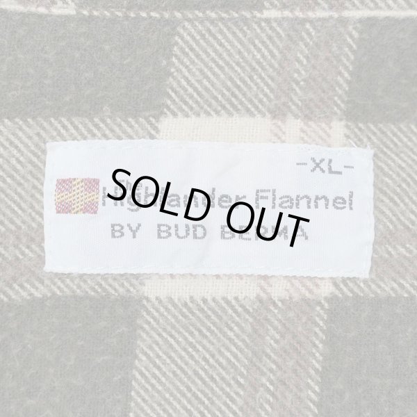 画像2: 80's Highlander Flannnel by BUD BERMA プリントネルシャツ "Brown Plaid" (2)