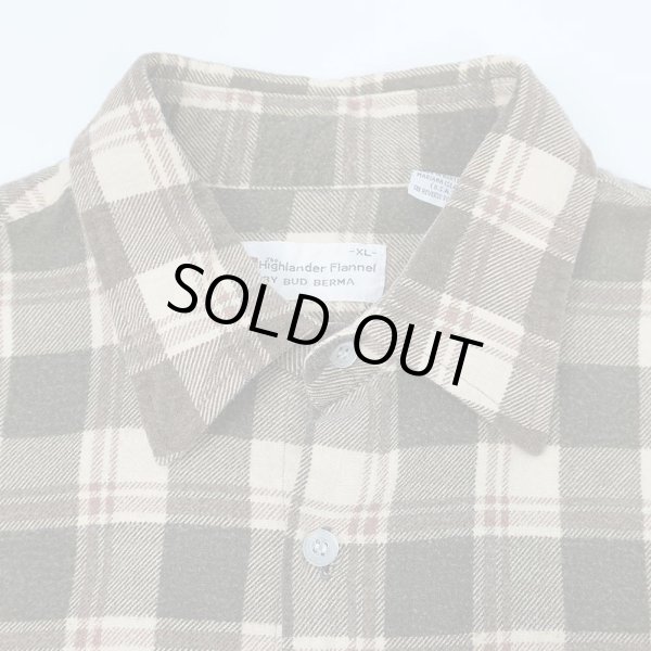 画像3: 80's Highlander Flannnel by BUD BERMA プリントネルシャツ "Brown Plaid" (3)