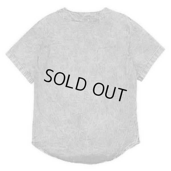 画像2: 00's BROOKLYN XPRESS ブラックデニム ベースボールシャツ (2)