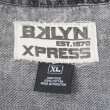 画像3: 00's BROOKLYN XPRESS ブラックデニム ベースボールシャツ (3)
