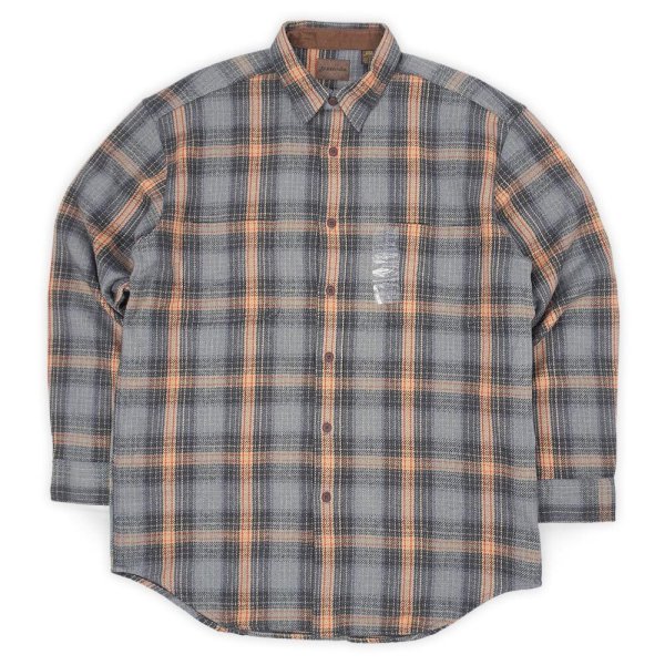 画像1: Late 90's ST JOHN'S BAY ヘビーネルシャツ "DEADSTOCK / GRAY PLAID" (1)