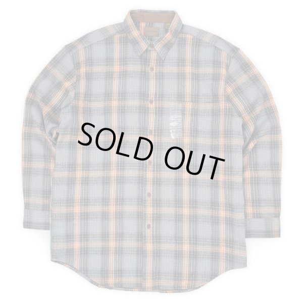 画像1: Late 90's ST JOHN'S BAY ヘビーネルシャツ "DEADSTOCK / GRAY PLAID" (1)