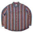画像1: Late 90's Prentiss マルチストライプ柄 ヘビーネルシャツ (1)