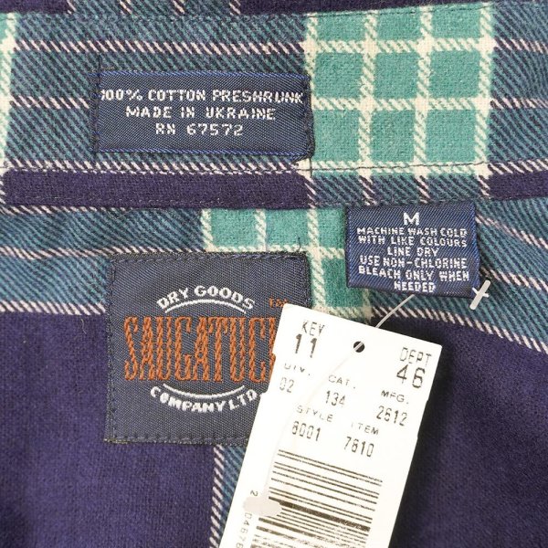 画像2: 90's SAUGATUCK プリントネルシャツ “DEADSTOCK” (2)