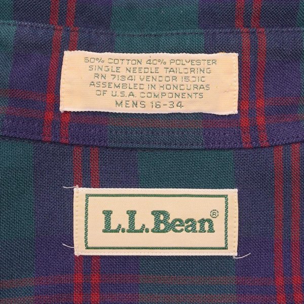 画像2: 90's L.L.Bean ボタンダウンシャツ (2)