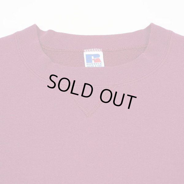 画像3: 90's RUSSELL 前V ブランクスウェット "MADE IN USA / BURGUNDY / XXL" (3)