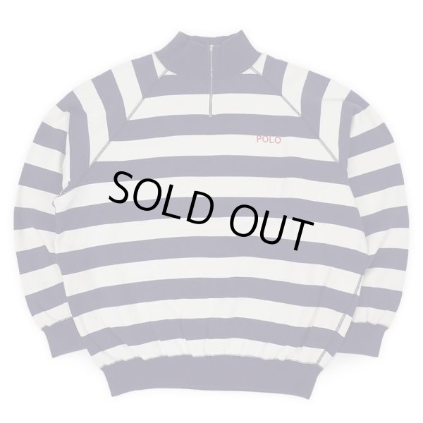 画像1: 90's Polo Ralph Lauren ハーフジップスウェット (1)