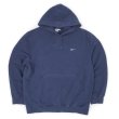 画像1: 00's NIKE スウォッシュロゴ刺繍 スウェットパーカー "FADE NAVY" (1)