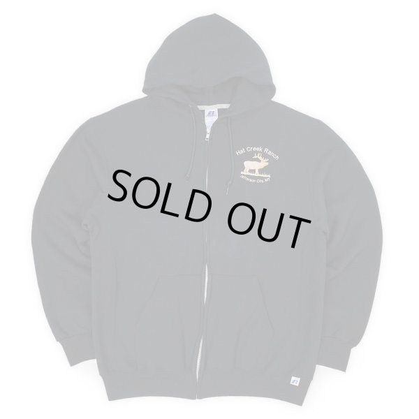 画像1: 00's RUSSELL フルジップ スウェットパーカー "BLACK" (1)