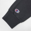 画像4: 00's Champion 企業ロゴ刺繍/プリント スウェットパーカー "BLACK" (4)