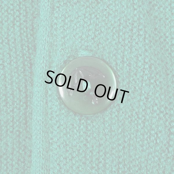 画像3: 80's Arnold Palmer x Robert Bruce ウールニット カーディガン "MADE IN USA / GREEN" (3)