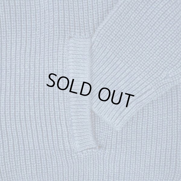 画像4: 00's L.L.Bean コットンドライバーズニット “BLUE” (4)