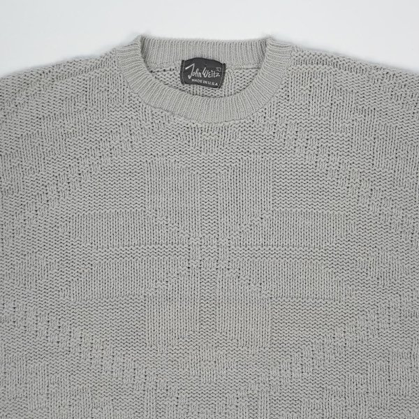画像3: 90's John Weitz コットンニット "MADE IN USA" (3)
