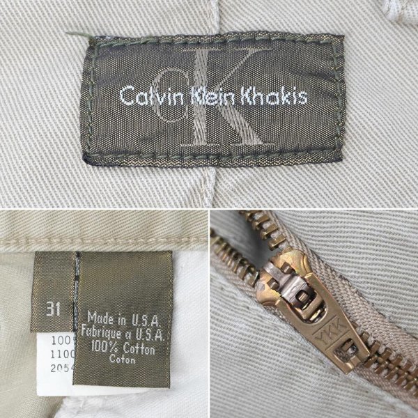 画像3: 90's Calvin Klein Khakis チノカーゴパンツ (3)