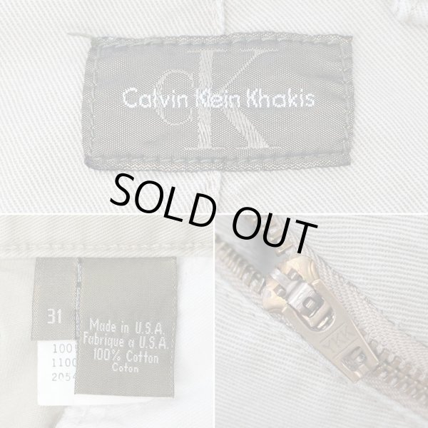 画像3: 90's Calvin Klein Khakis チノカーゴパンツ (3)