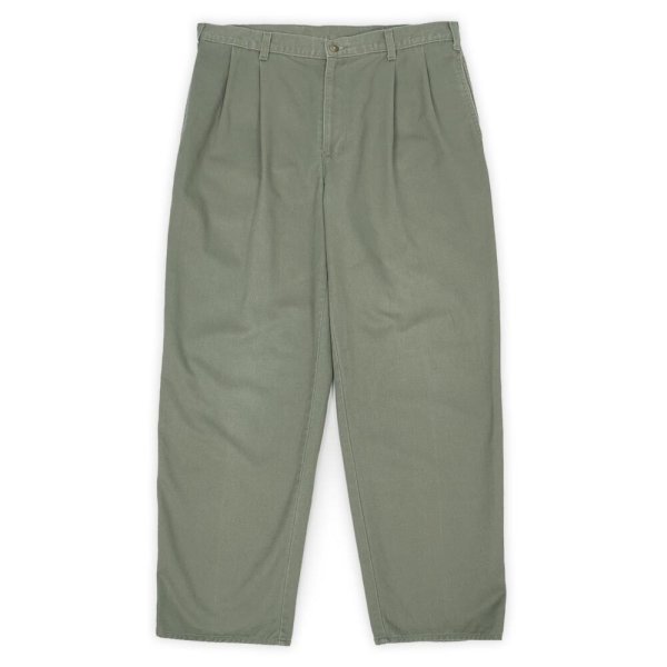 画像1: 90's DOCKERS 2タック チノトラウザー "OLIVE / W34 L29" (1)