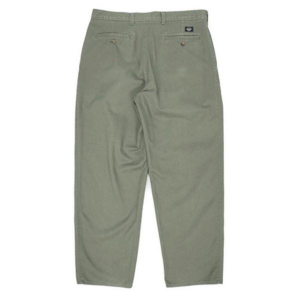 画像2: 90's DOCKERS 2タック チノトラウザー "OLIVE / W34 L29" (2)