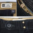 画像3: 00's OLD GAP 太畝コーデュロイトラウザー "BLACK / W34 L30" (3)