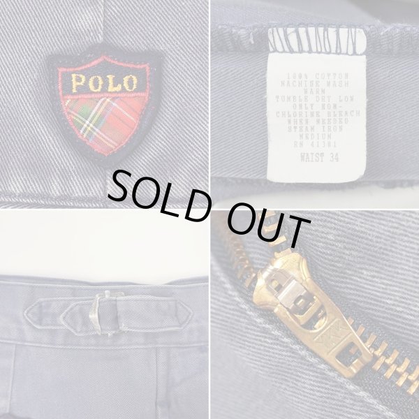 画像4: Early 90's Polo Ralph Lauren グルカショーツ "MADE IN USA / FADE NAVY" (4)