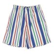 画像1: Early 90's Polo Ralph Lauren マルチストライプ柄 コットンイージーショーツ (1)