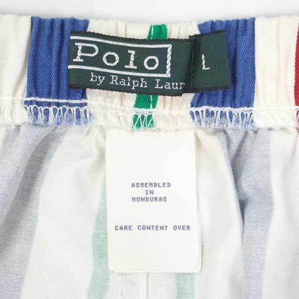 画像3: Early 90's Polo Ralph Lauren マルチストライプ柄 コットンイージーショーツ (3)