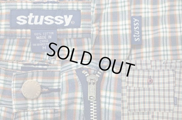 画像3: 90-00's OLD STUSSY チェック柄 カーゴショーツ (3)