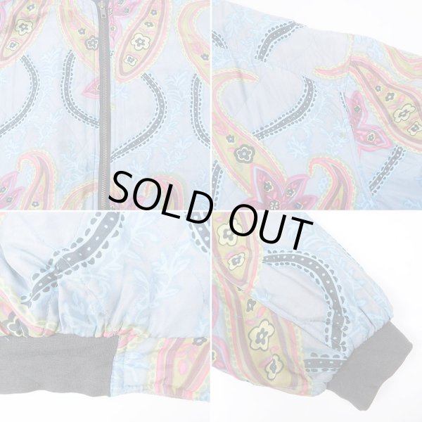 画像3: 90's ROBERT STOCK 総柄 シルクブルゾン (3)