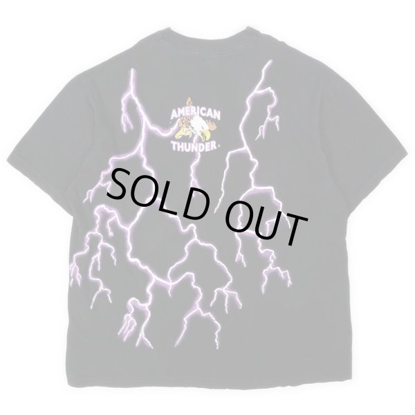 画像2: 90's AMERICAN THUNDER オーバープリントTシャツ "size XXL" (2)