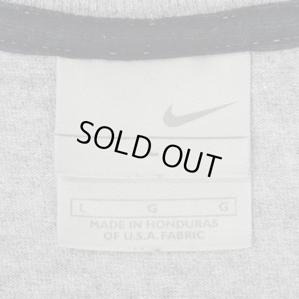 画像3: 00's NIKE スウォッシュロゴ刺繍 Tシャツ "Heather Gray" (3)