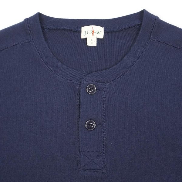 画像3: 00's J.CREW ヘンリーネックカットソー (3)