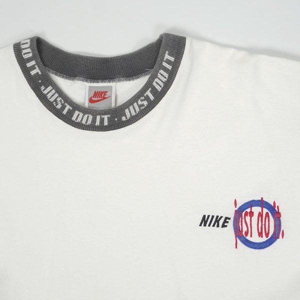 画像3: Early 90's NIKE ロゴ刺?Tシャツ "MADE IN USA" (3)