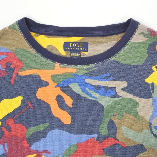 画像3: 00's Polo Ralph Lauren L/S 総柄サーマル “Camouflage” (3)