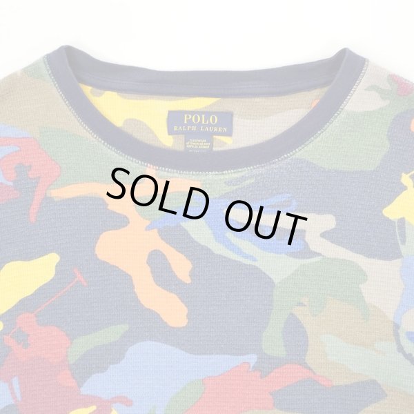 画像3: 00's Polo Ralph Lauren L/S 総柄サーマル “Camouflage” (3)