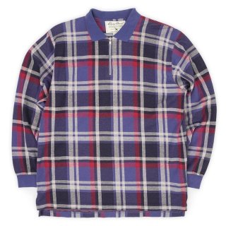 90s Champion チャンピオン ハーフジップ フーディー パープル 90's Champion ハーフジップパーカー - used&vintage box Hi-smile