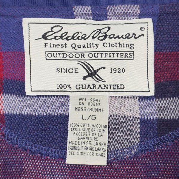 画像2: 90's Eddie Bauer L/S ハーフジップポロシャツ (2)