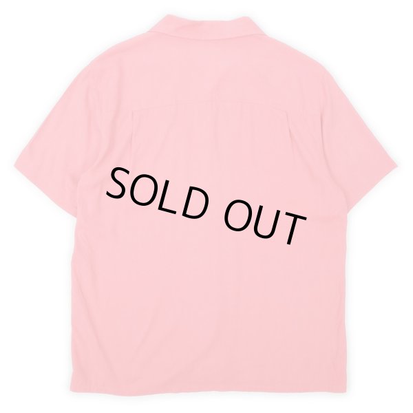 画像2: 00's Statements オープンカラー シルクシャツ "PINK" (2)