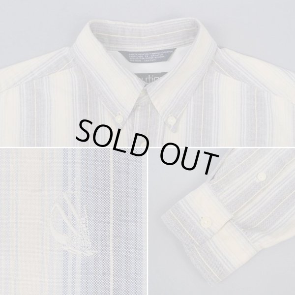 画像4: 90's NAUTICA オンブレストライプ柄 ボタンダウンシャツ (4)