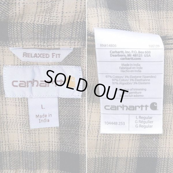 画像3: 00's Carhartt フランネル ボタンダウンシャツ (3)