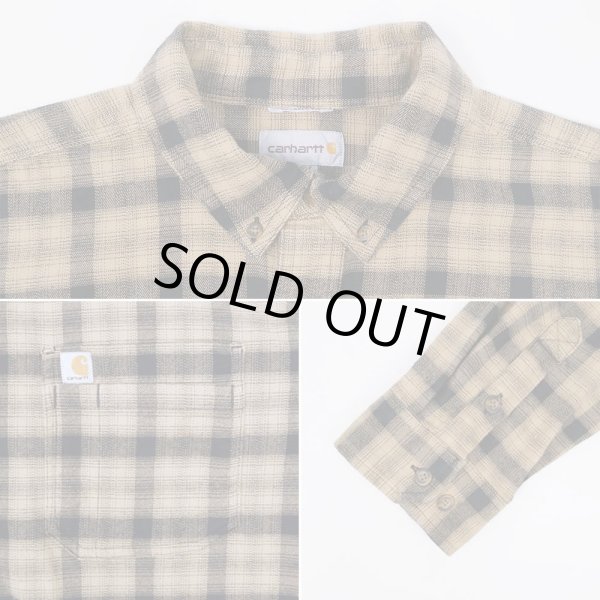 画像4: 00's Carhartt フランネル ボタンダウンシャツ (4)