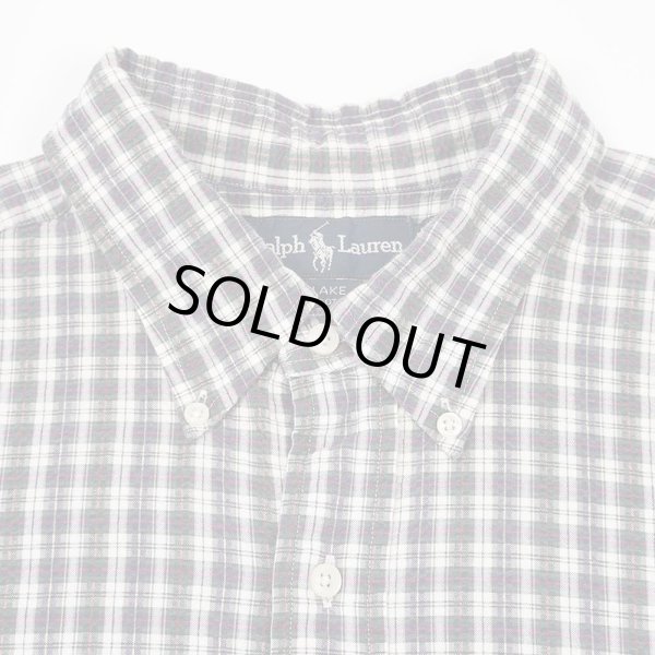 画像3: 90's Polo Ralph Lauren S/S シアサッカー ボタンダウンシャツ "BLAKE" (3)