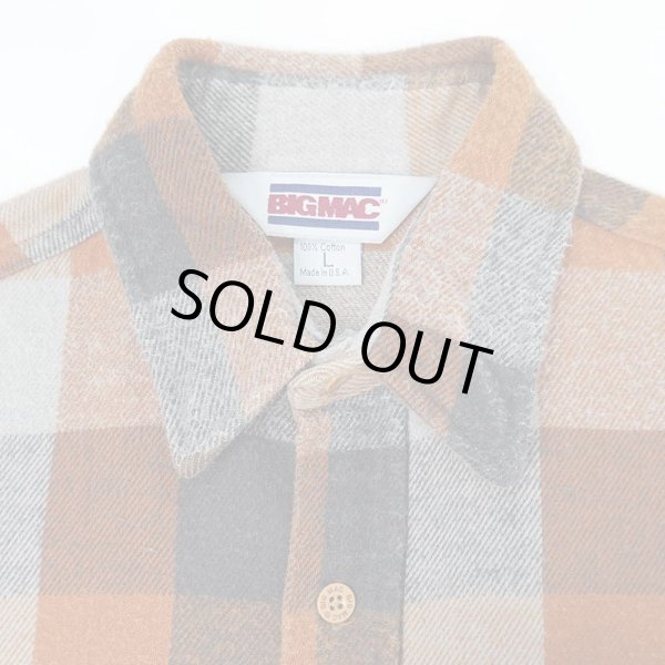 画像3: 80's BIG MAC ブロックチェック柄 ヘビーネルシャツ "MADE IN USA" (3)